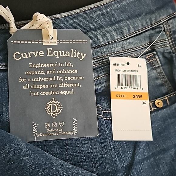 DEMOCRACY AB SOLUTION ANKLE SKIMMER STRETCH SKINNY JEANS PLUS SIZE 24 NEW! - Picture 9 of 10